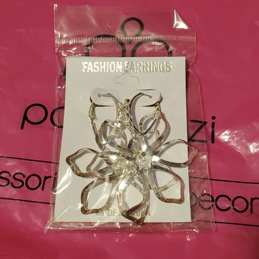 Silver Flower earrings